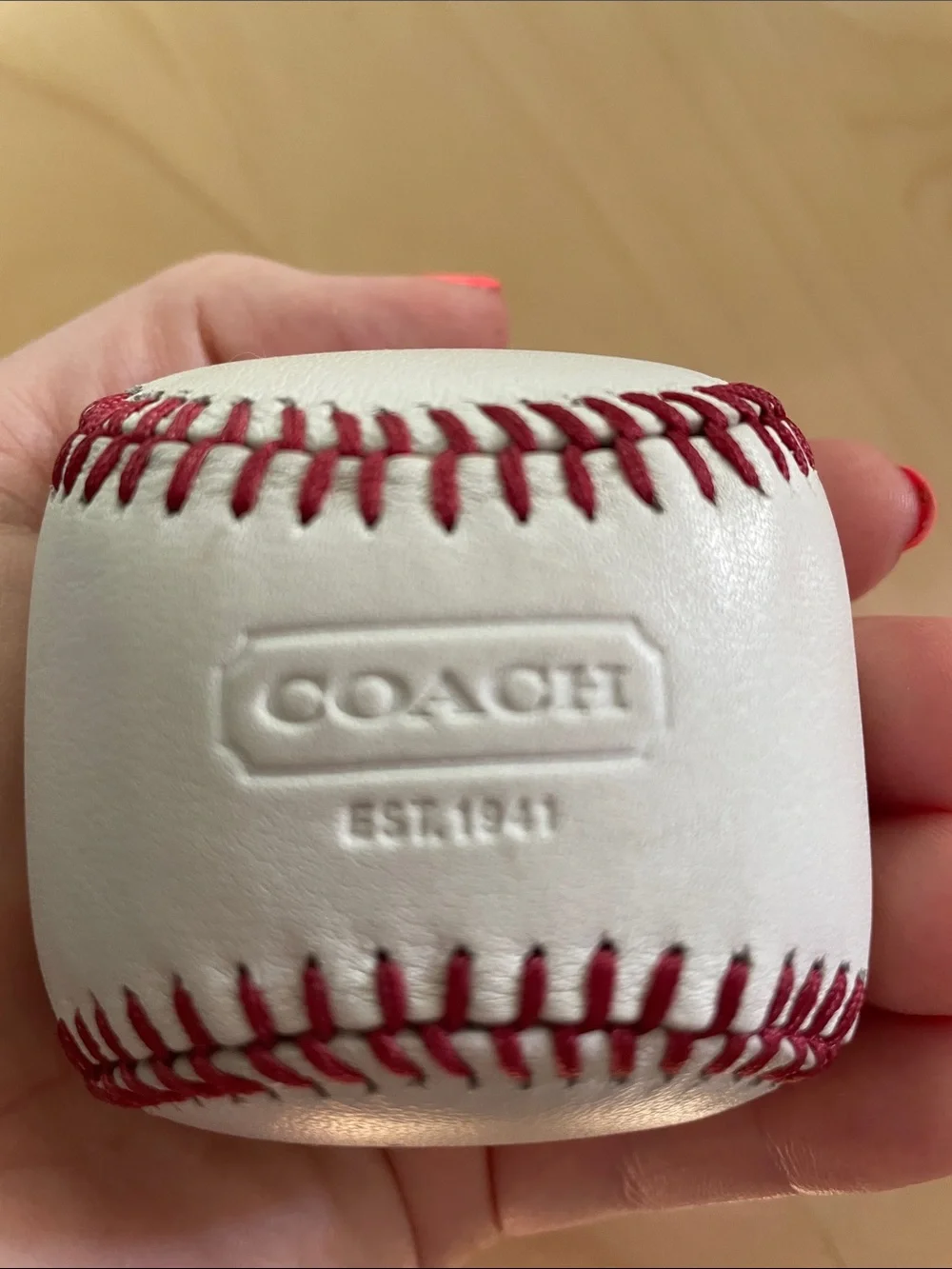 Coach authentic embossed